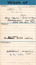 Lot #714 Harry Chapin Date Book - Image 3
