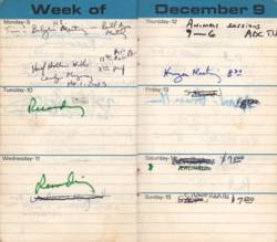 Lot #714 Harry Chapin Date Book - Image 6