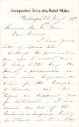 Lot #315 William T. Sherman Handwritten Letter Signed - Image 1