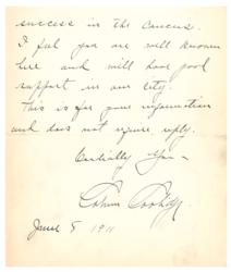 Lot #85 Calvin Coolidge: Mayor Coolidge lends his support to a Boston politician - Image 2