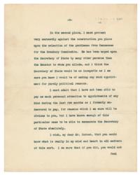 Lot #40 Woodrow Wilson: President Wilson writes to Texas Congressman John Nance Garner, recognizing him 