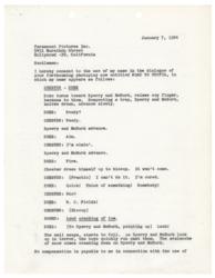 Lot #507 W. C. Fields Signed Document - Image 1
