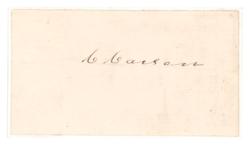 Lot #207 Kit Carson: Pristine signature of legendary frontiersman Kit Carson - Image 1