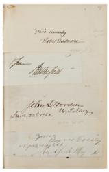 Lot #171 US Politicians and Military: 1863: Over 230 autographs of Civil War-era political and military brass - Image 3