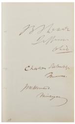 Lot #171 US Politicians and Military: 1863: Over 230 autographs of Civil War-era political and military brass - Image 6