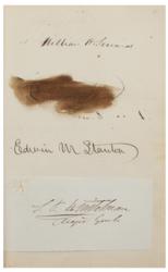 Lot #171 US Politicians and Military: 1863: Over 230 autographs of Civil War-era political and military brass - Image 8