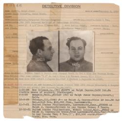 Lot #209 Ralph Capone Fingerprint Card - Image 2