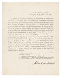 Lot #21 Abraham Lincoln: Historically important