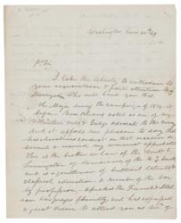 Lot #8 Andrew Jackson: Early letter from President Jackson sent to the Minister to the Netherlands - Image 1