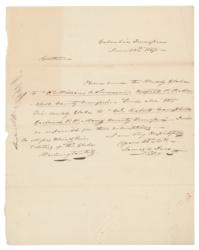 Lot #14 James K. Polk Handwritten Letter Signed