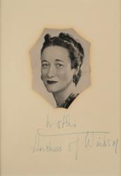 Lot #292 Duke and Duchess of Windsor Signatures - Image 2