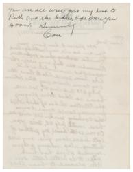 Lot #568 Connie Mack Handwritten Letter Signed - Image 2