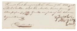 Lot #16 Zachary Taylor Signed Document