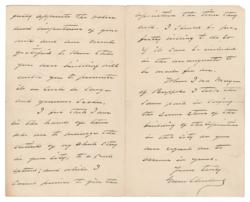 Lot #74 Grover Cleveland Handwritten Letter Signed - Image 2