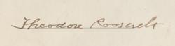 Lot #150 Theodore Roosevelt Signed Document - Image 2