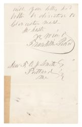 Lot #19 Franklin Pierce Handwritten Letter Signed - Image 3