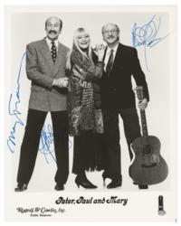 Lot #716 Peter, Paul, and Mary Signed Photographs - Image 1