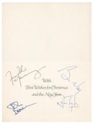 Lot #659 Queen: Season's greetings from Queen while on The Game Tour in 1980 - Image 1