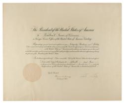 Lot #88 Calvin Coolidge Signed Document - Image 1