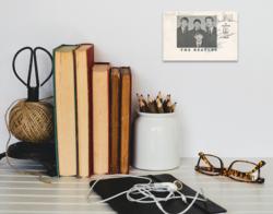 Lot #609 Beatles: Sought-after large format Parlophone promo card from 1963, autographed by all four Beatles - Image 4