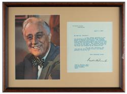 Lot #145 Franklin D. Roosevelt Typed Letter Signed - Image 1