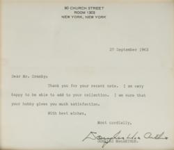 Lot #307 Douglas MacArthur Typed Letter Signed - Image 2