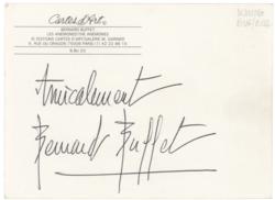 Lot #382 Bernard Buffet - Image 1