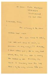 Lot #413 Truman Capote: Capote writes about In Cold Blood and the Breakfast at Tiffany's film - Image 1