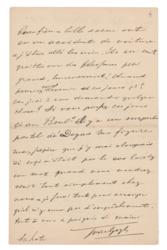 Lot #378 Theo Van Gogh: Two months after Van Goghâ€™s death, his devoted brother Theo writes to the first journalist to praise Vincentâ€™s talent - Image 2