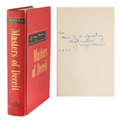 Lot #241 J. Edgar Hoover Signed Photograph and Book - Image 1