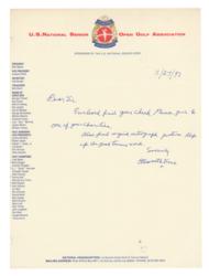 Lot #580 Ellsworth Vines Signed Photograph and Handwritten Letter Signed - Image 2