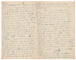 Lot #370 Henri Matisse: Content rich letter from Matisse on painting and family, highlighted by the presence of two original sketches - Image 2