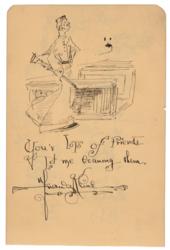 Lot #369 Franz Kline: A great abstract artist’s early drawings - Image 1