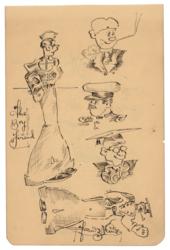 Lot #369 Franz Kline: A great abstract artist’s early drawings - Image 2
