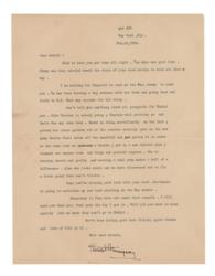 Lot #421 Ernest Hemingway: Insightful letter from Key West to a protege: Hemingway fixes up Pilar amid preparations to serialize Green Hills of Africa in Scribner's Magazine - Image 1