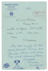 Lot #375 Norman Rockwell: An Amsterdam holiday with Norman Rockwell, with delightful original puppy sketch - Image 1