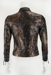 Lot #696 Prince's Personally-Worn Jam of the Year World Tour Snakeskin Shirt: Prince?s personally-owned and -worn snakeskin pattern collared shirt from the Jam of the Year World Tour - Image 2