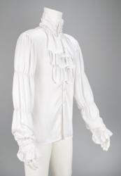 Lot #687 Prince's Screen-Worn 'Purple Rain' Ruffled White Shirt: Prince's iconic screen-worn ruffled shirt from Purple Rain?with provenance from Sheila E.'s mother! - Image 4