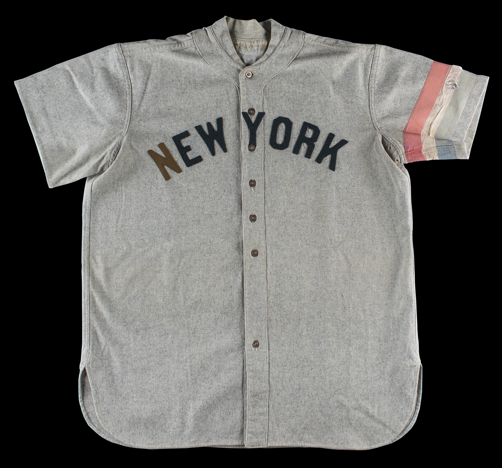 Roger Peckinpaugh's Game-Used 1918 New York Yankees Road Uniform