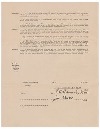Lot #9297 Joe Sewell - Image 1