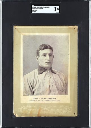 Lot #9012  1904-11 W600 Sporting Life Cabinet Honus Wagner - SGC 1 (Type 4) - Image 1
