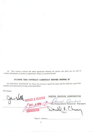 Lot #9179 Red Auerbach and Don Chaney - Image 1