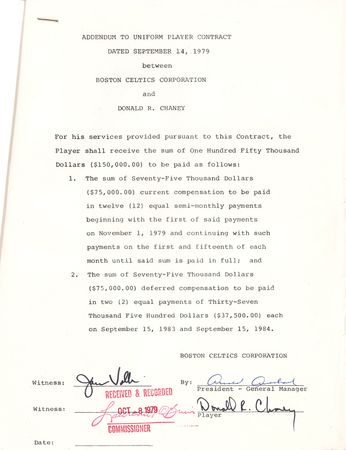 Lot #9179 Red Auerbach and Don Chaney - Image 2