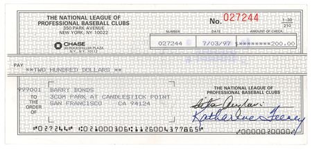 Lot #9129 Barry Bonds - Image 1