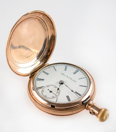 Lot #9009 Ed Delahanty's 1887 Engraved Pocket