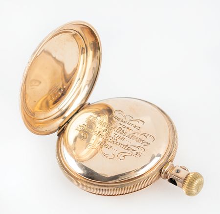 Lot #9009 Ed Delahanty's 1887 Engraved Pocket Watch - Image 7