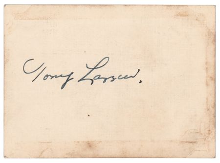 Lot #9134 Tony Lazzeri Signature - Image 1