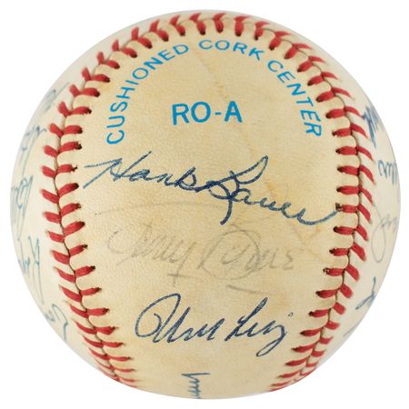 Lot #9273  NY Yankees Old-Timers Signed Baseball - Image 5