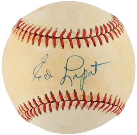 Lot #9286  Old-Time Pitchers: Lemon, Lopat, and Shantz - Image 2