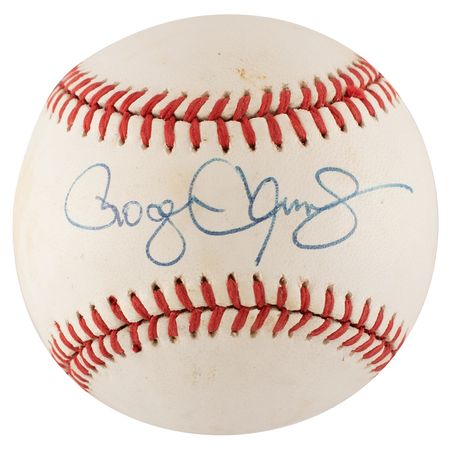 Lot #9245  Cy Young Winners: Clemens, Gooden, and Johnson - Image 1